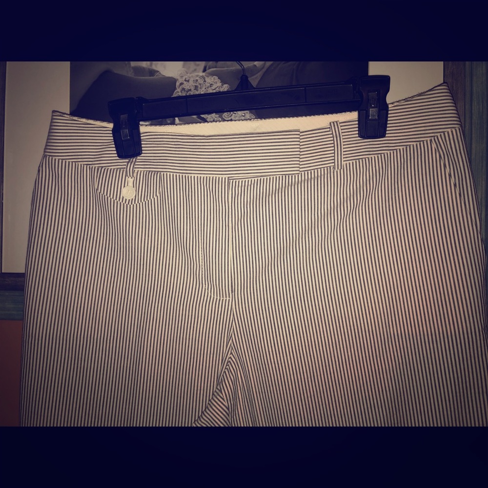 Talbots Heritage Seersucker Striped Pants